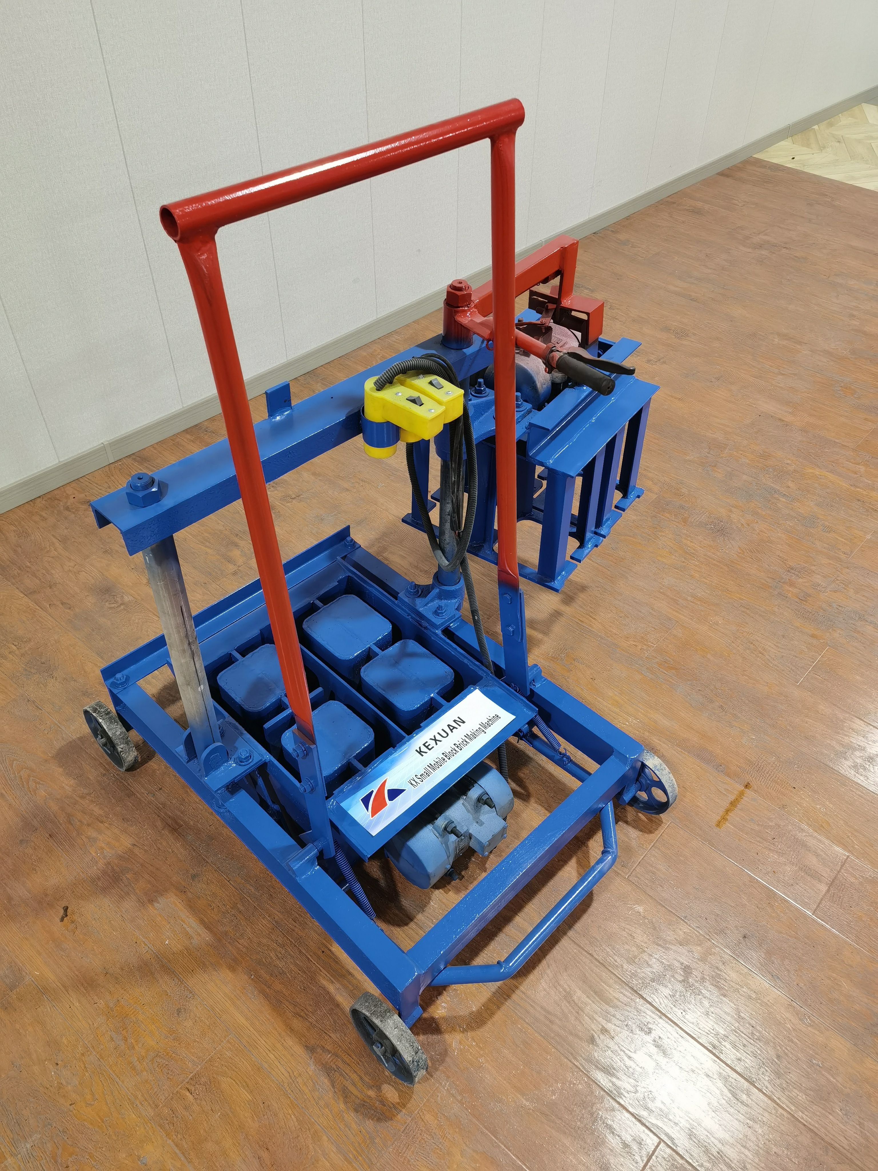 2-45 brick press block making 400-200-200 twelve-hole hollow bricks. small scale brick making machine.machine ce