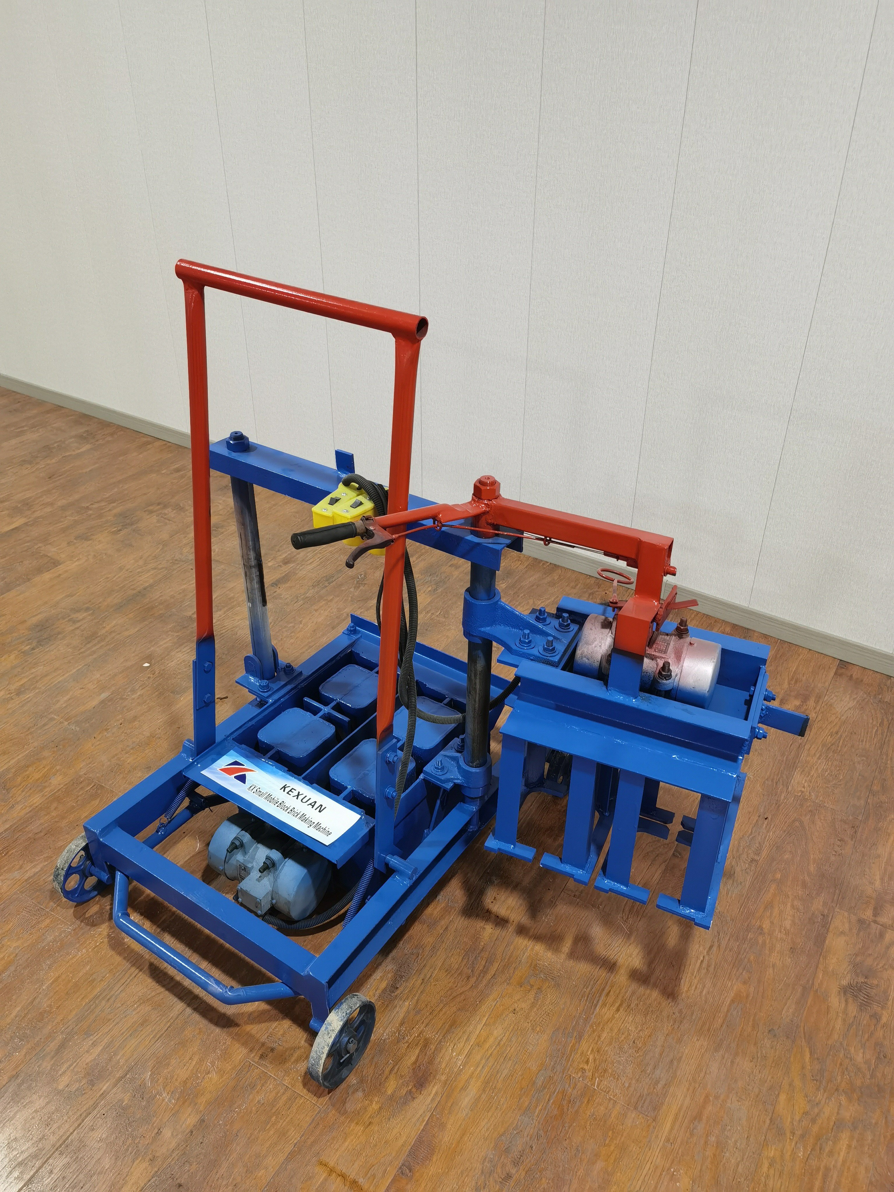 2-45 brick press block making 400-200-200 twelve-hole hollow bricks. small scale brick making machine.machine ce