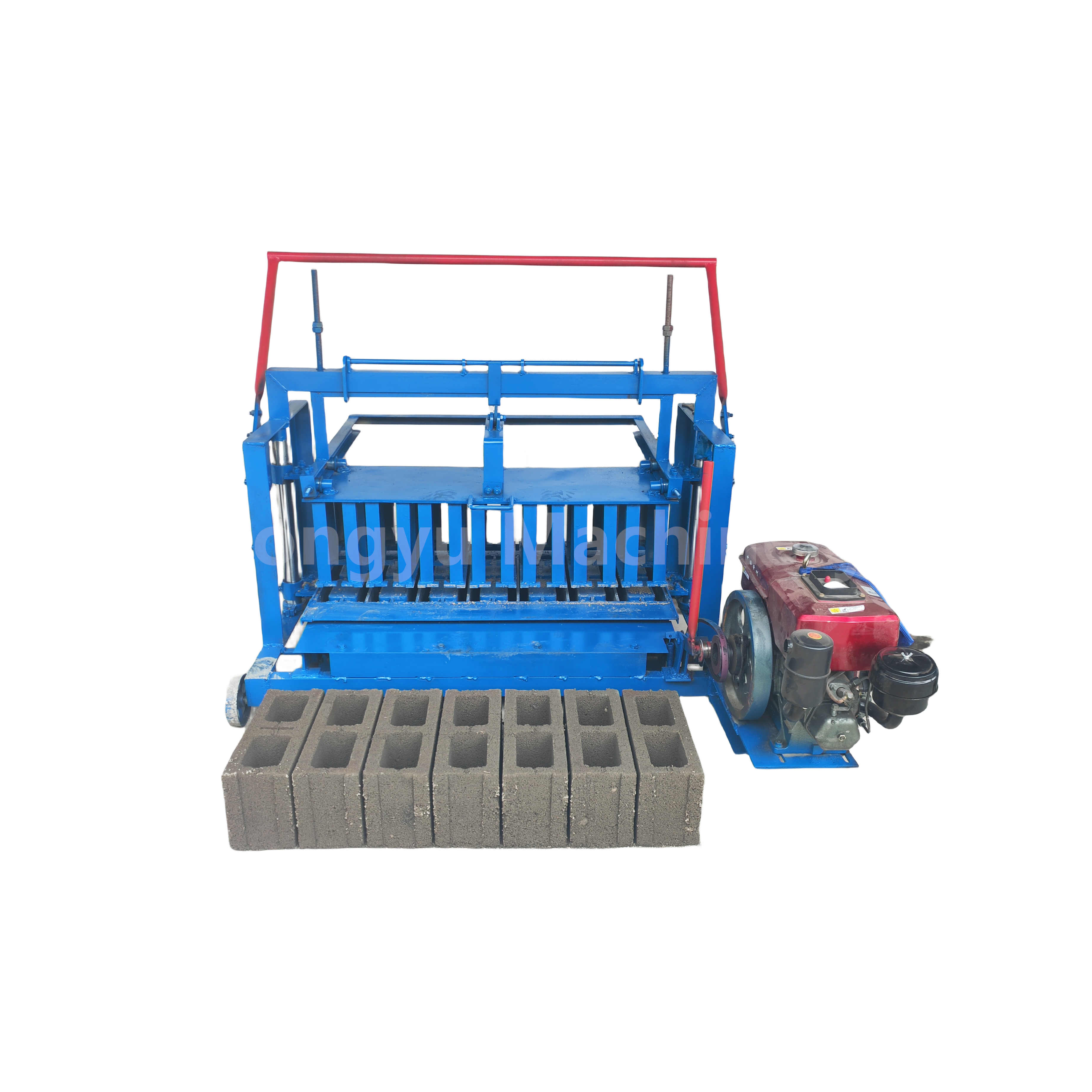 Egg Laying 2-45 Small Diesel Concrete Cement Block Brick Making Machine For Sale In Uganda