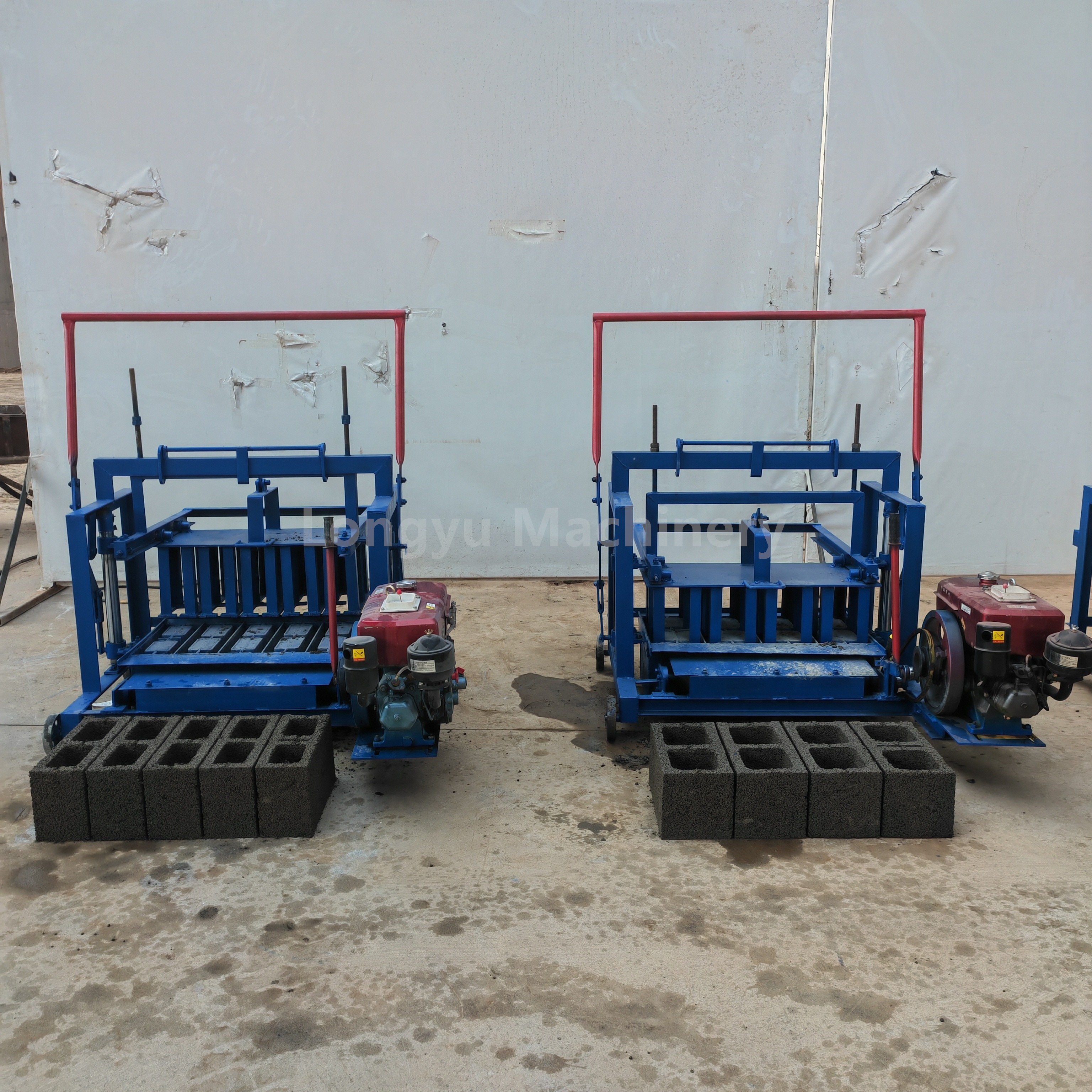 Egg Laying 2-45 Small Diesel Concrete Cement Block Brick Making Machine For Sale In Uganda