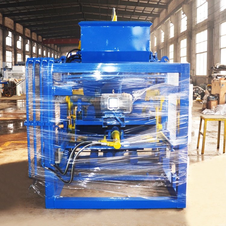 QTJ4-25 brick machine make block minitype automatic building material concrete interlock cement brick making machinery