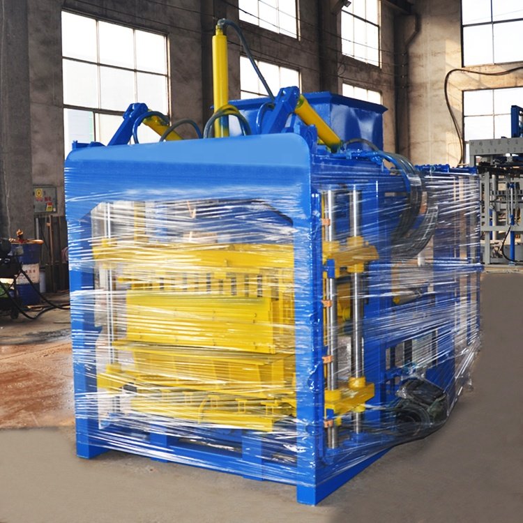 QTJ4-25 brick machine make block minitype automatic building material concrete interlock cement brick making machinery