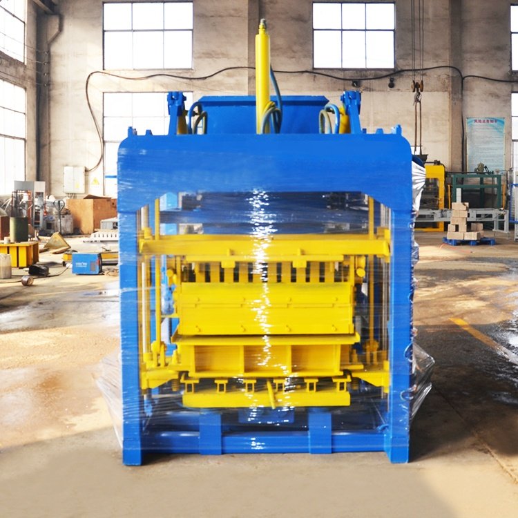 QTJ4-25 brick machine make block minitype automatic building material concrete interlock cement brick making machinery
