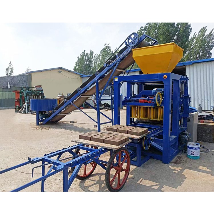 QTJ4-26 high efficiency and low cost manual brick making machinery small brick making machinery
