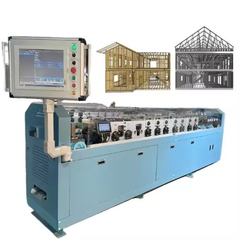 LGS Roll Form Villa C89 Keel Automatic Light Gauge Steel Profile Framing Metal Frame Making Structure Machine For House Frame
