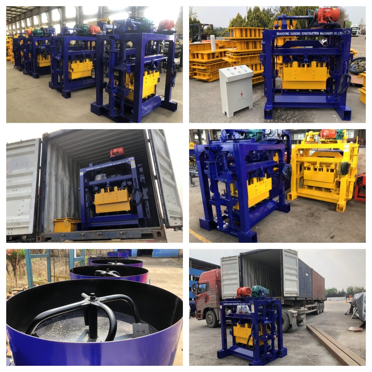 KAIDONG QT4-40 MANUAL concrete block making machine paving brick making machinery machines for small businesses