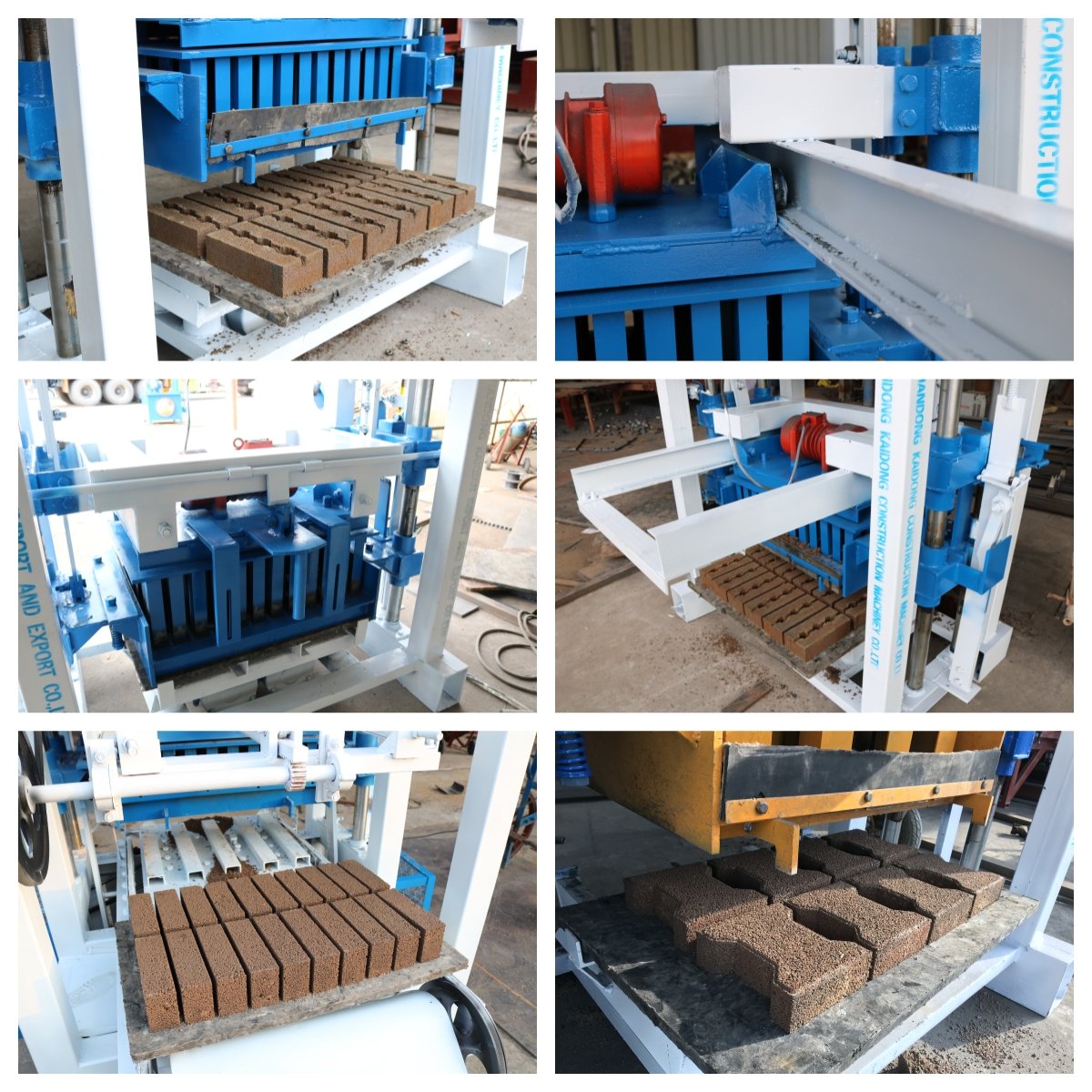 KAIDONG QT4-40 MANUAL concrete block making machine paving brick making machinery machines for small businesses