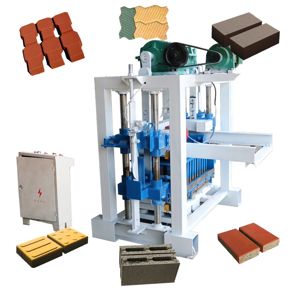 KAIDONG QT4-40 MANUAL concrete block making machine paving brick making machinery machines for small businesses