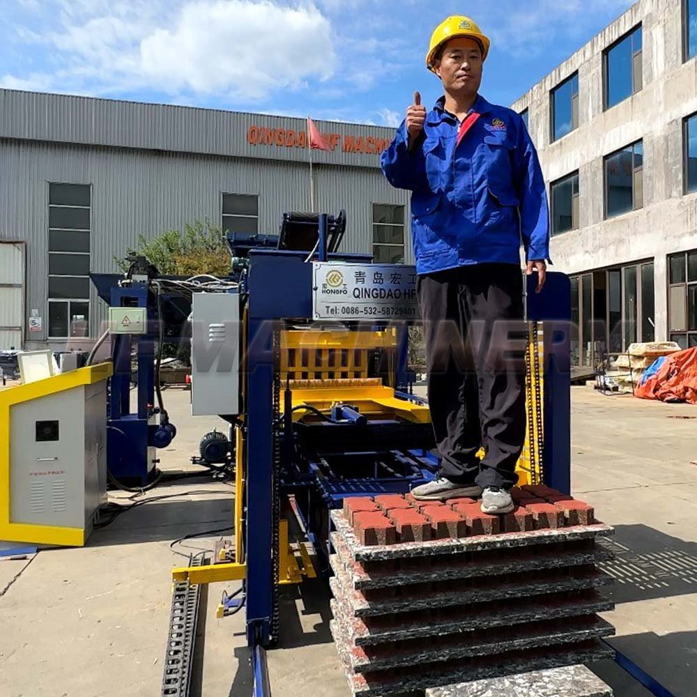 QT4-16 industry automatic concrete cement hollow blocks brick making machinery