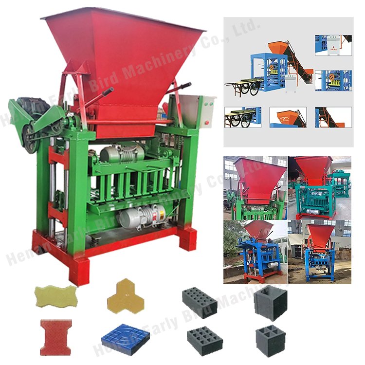 Factory QT4-40 High efficient hollow brick machine manual block making machine