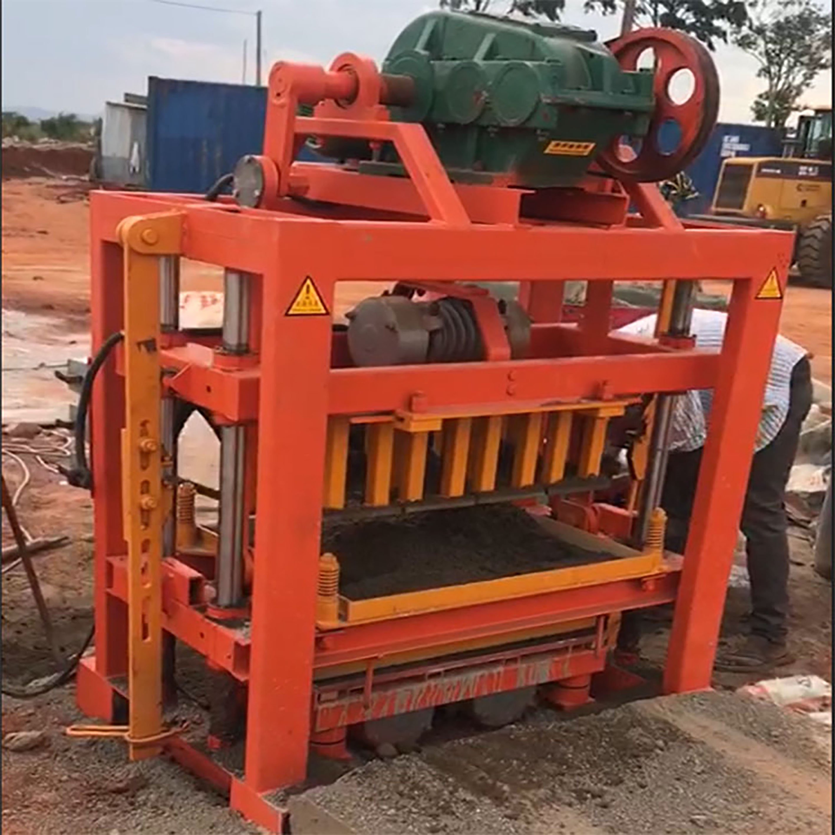 Factory QT4-40 High efficient hollow brick machine manual block making machine