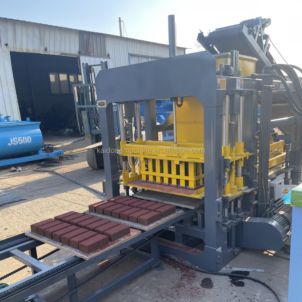 interlocking block machine QT4-15C concrete paver machine automatic concrete brick factory full decorative brick making machine
