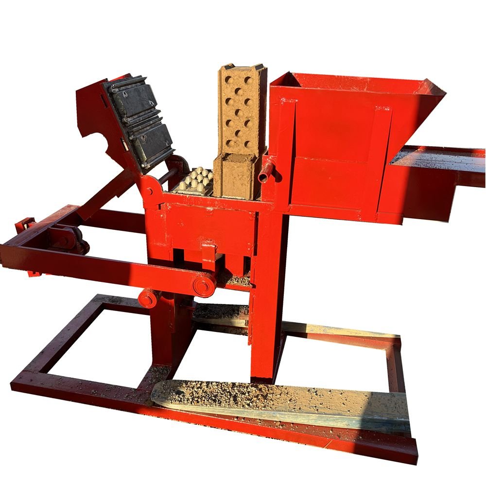 easy to operate simple small manual compaction interlocking soil brick making machine