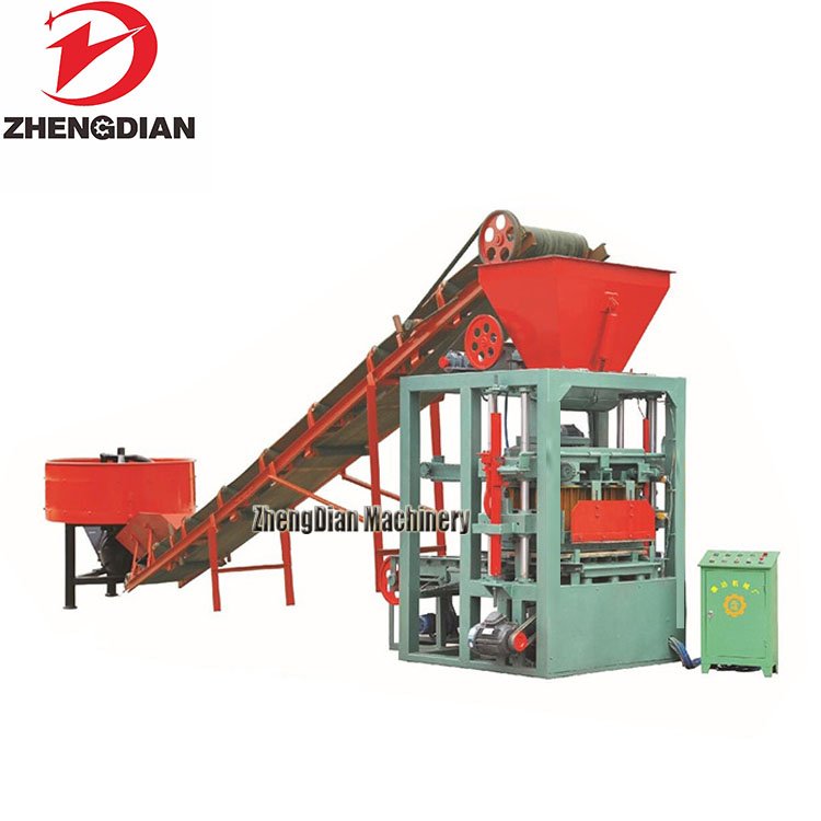 QT4-26 Tunisia brick making machine price/ Semi automatic concrete block making machine
