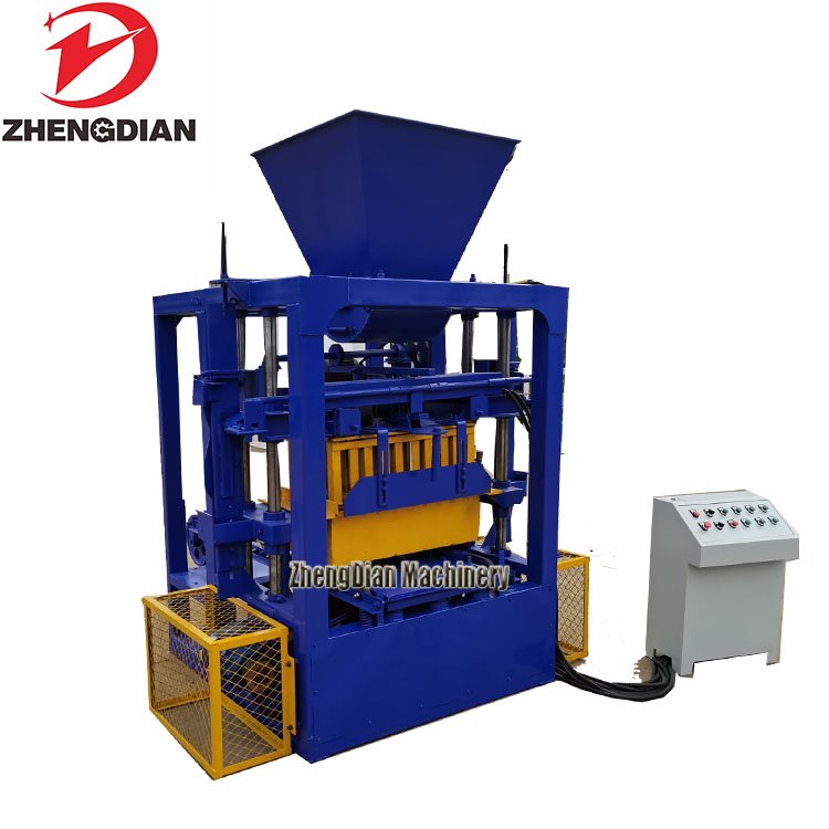QT4-26 Tunisia brick making machine price/ Semi automatic concrete block making machine