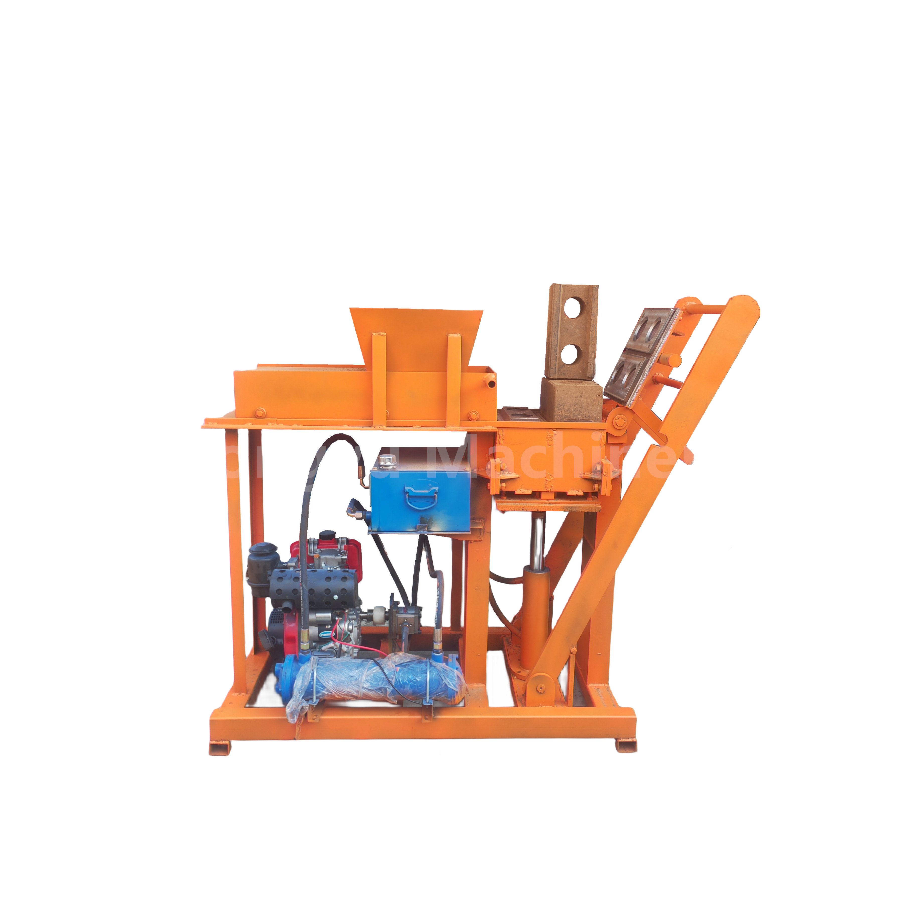 Hand Operated Electric Diesel Interlocking Block Machine Manual Red Mud Equipment Interlocking Clay brick Making Machine