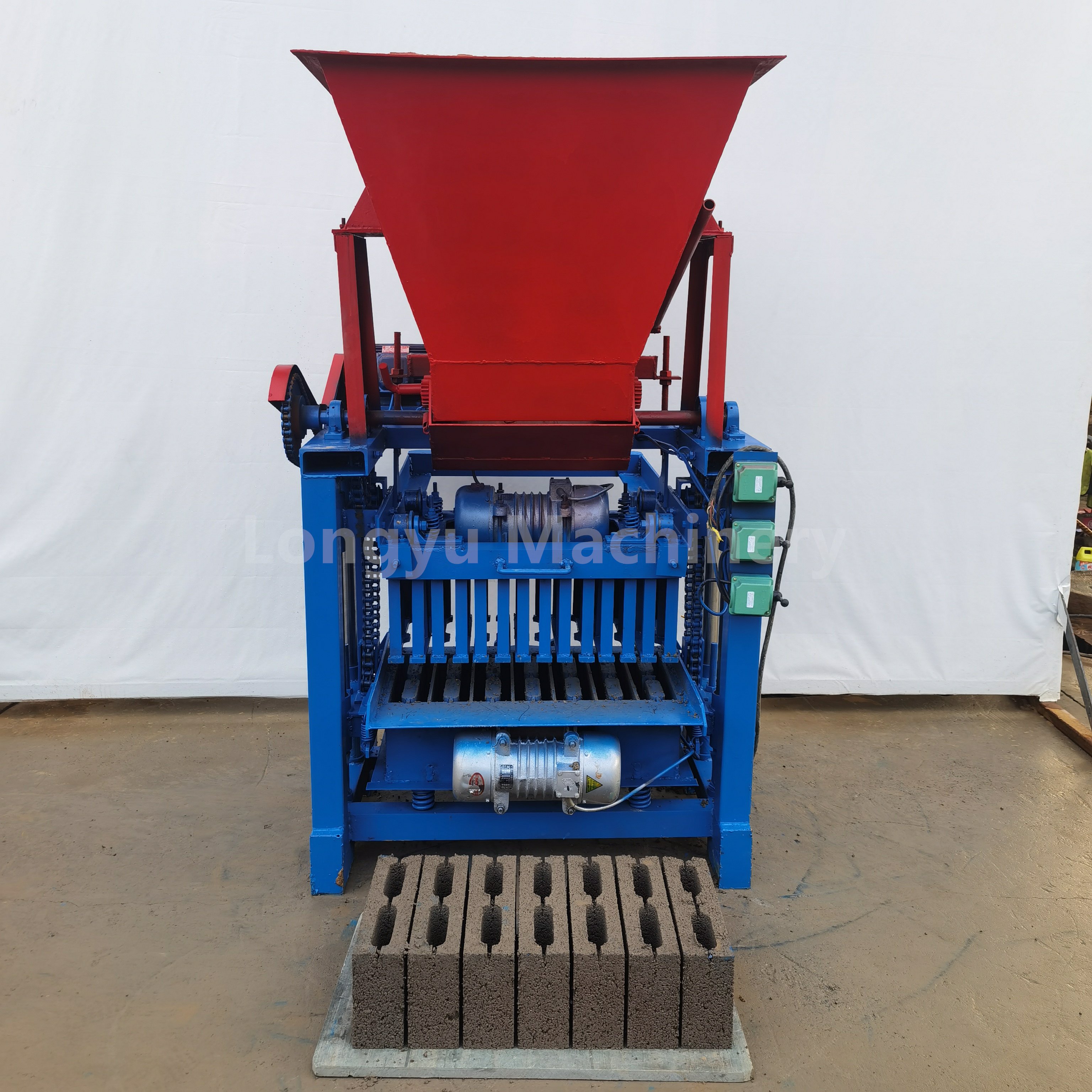 Semi-automatic paving brick making machine brick making machinery Hollow brick making machinery
