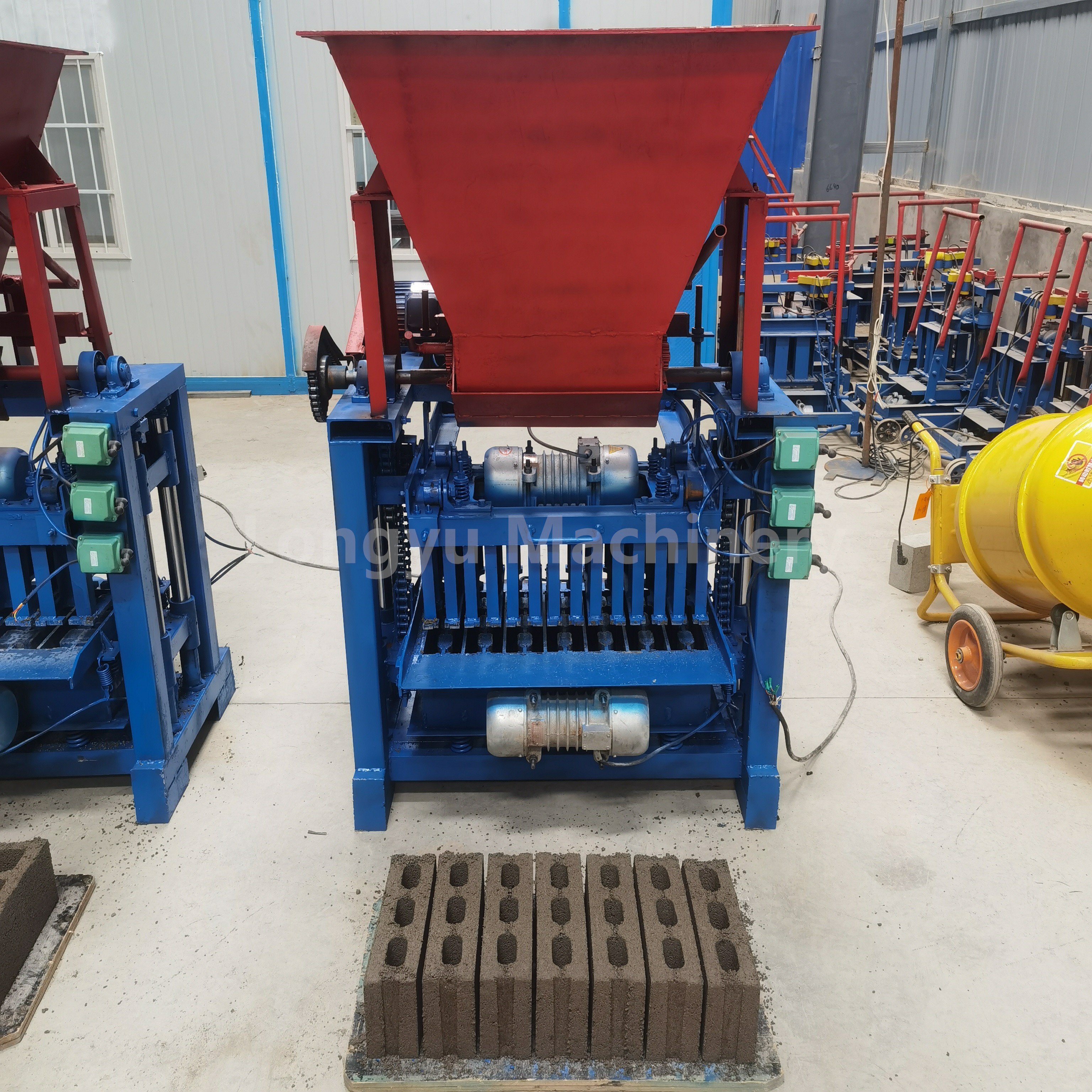 Semi-automatic paving brick making machine brick making machinery Hollow brick making machinery