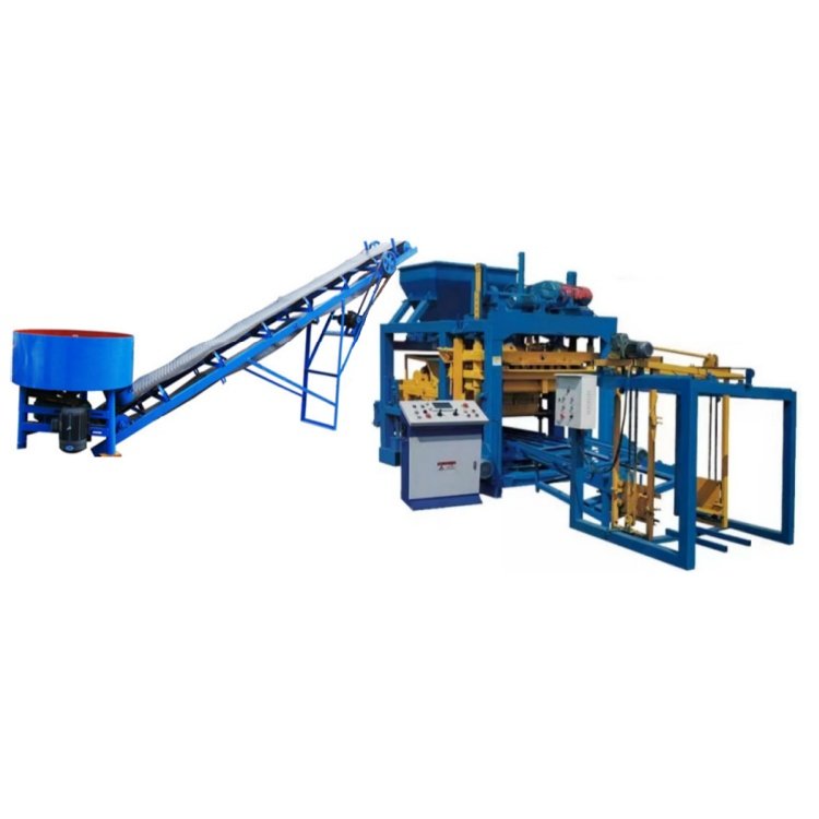 QT4-25 Automatic Block Making Machine Brick Electric Concrete Brick Making Machinery Concrete Block Machine