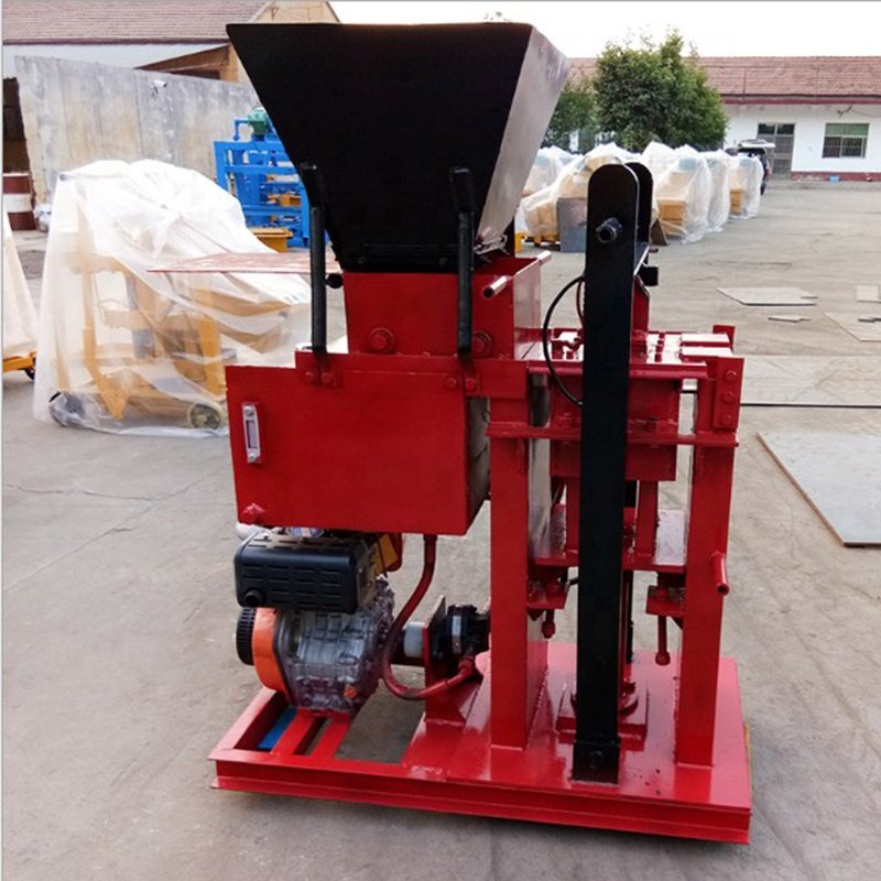 QMR2-40 HY2-25 small semi-automatic clay interlocking brick machine the best interlocking bricks machine