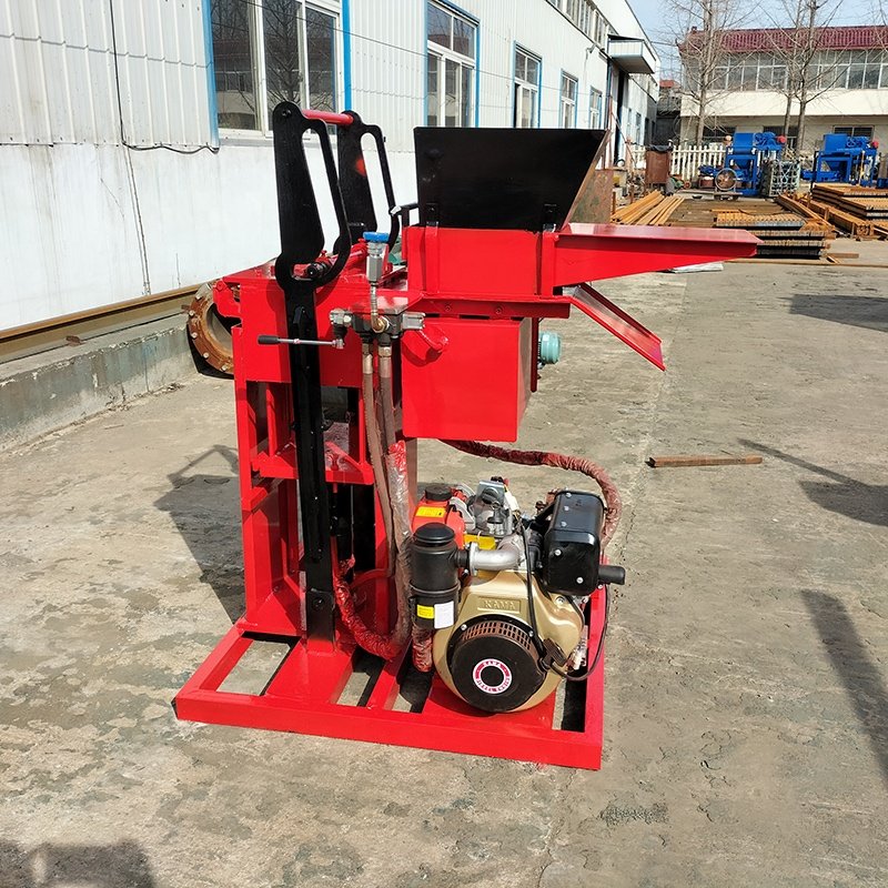 QMR2-40 HY2-25 small semi-automatic clay interlocking brick machine the best interlocking bricks machine