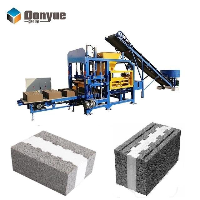 QT4-15 EPS polystyrene concrete thermal brick making machine thermal insulation blocks