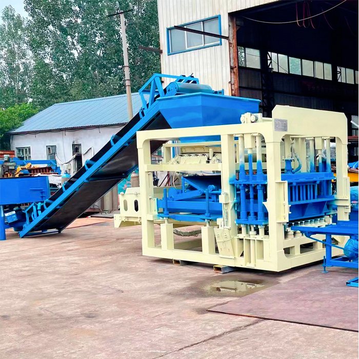 QT 4-15 fully automatic hydraulic color paving brick brick making machine