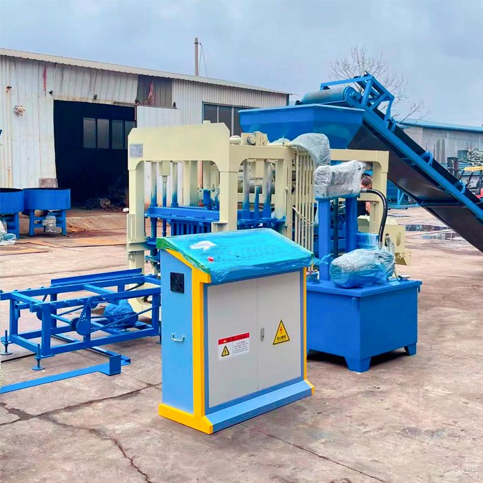 QT 4-15 fully automatic hydraulic color paving brick brick making machine