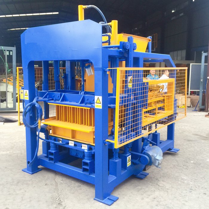 QT 4-15 fully automatic hydraulic color paving brick brick making machine