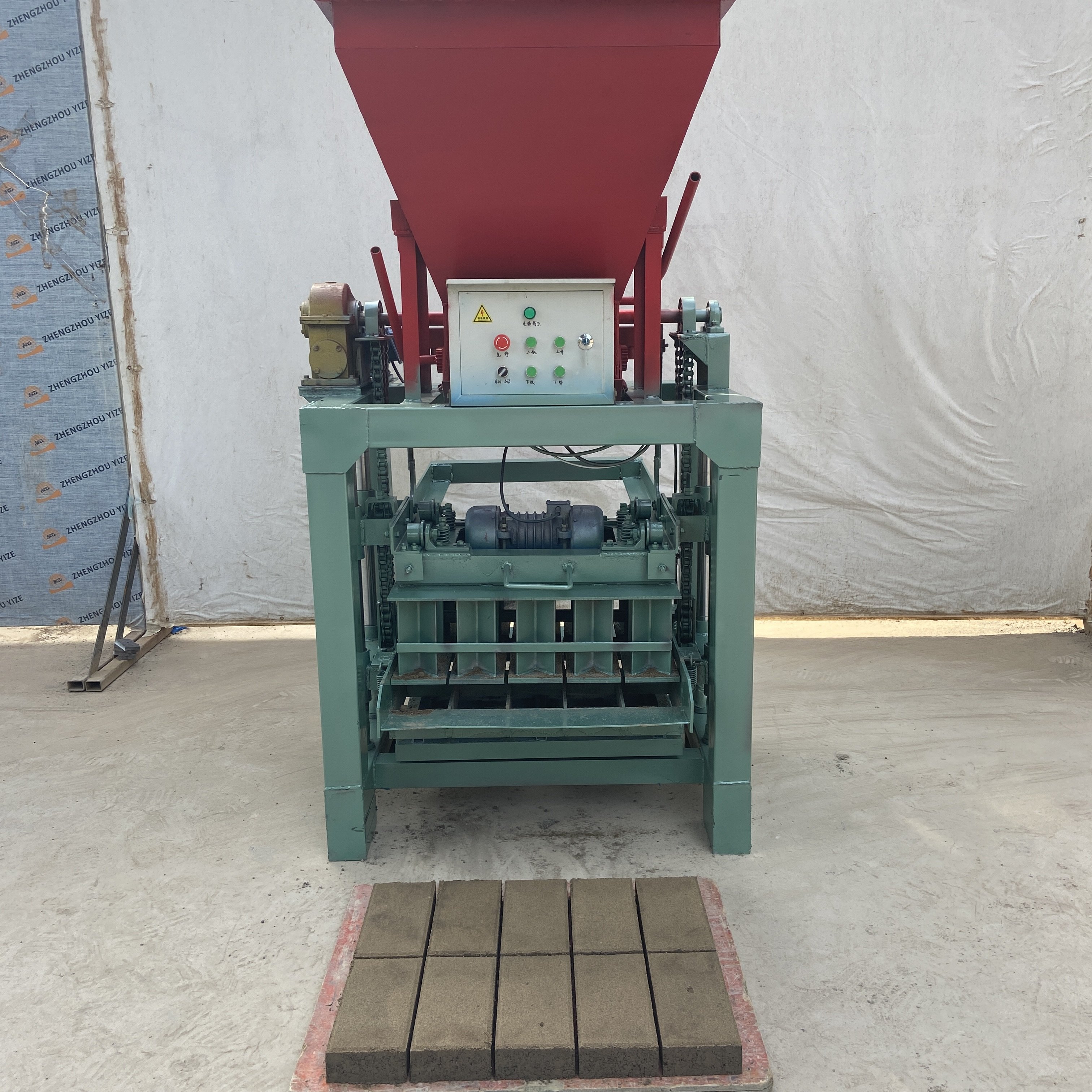 KM4-35B 400-200-200mm Hollow Block Making From Interlock Block Making Machine Manual Concrete Block Machine