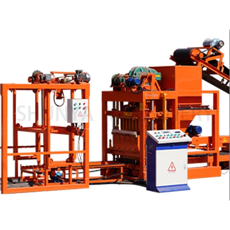 SHUNYA Hollow solid block building machine QTJ4-25 Brick Making Machinery