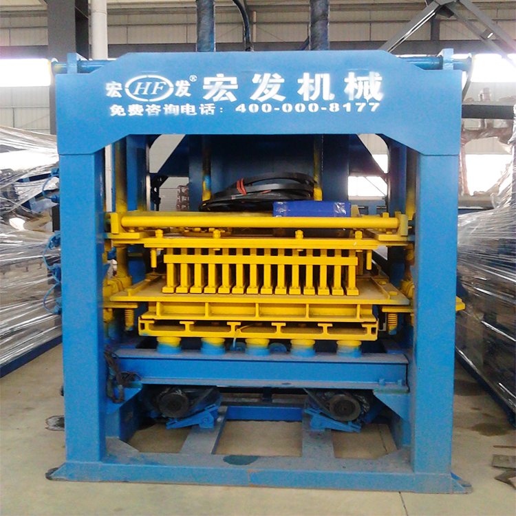 Hollow Block Machine Solid Brick Factory Plant Automatic Concrete Block Production Line Curbstone Coloring Paving Making Machine