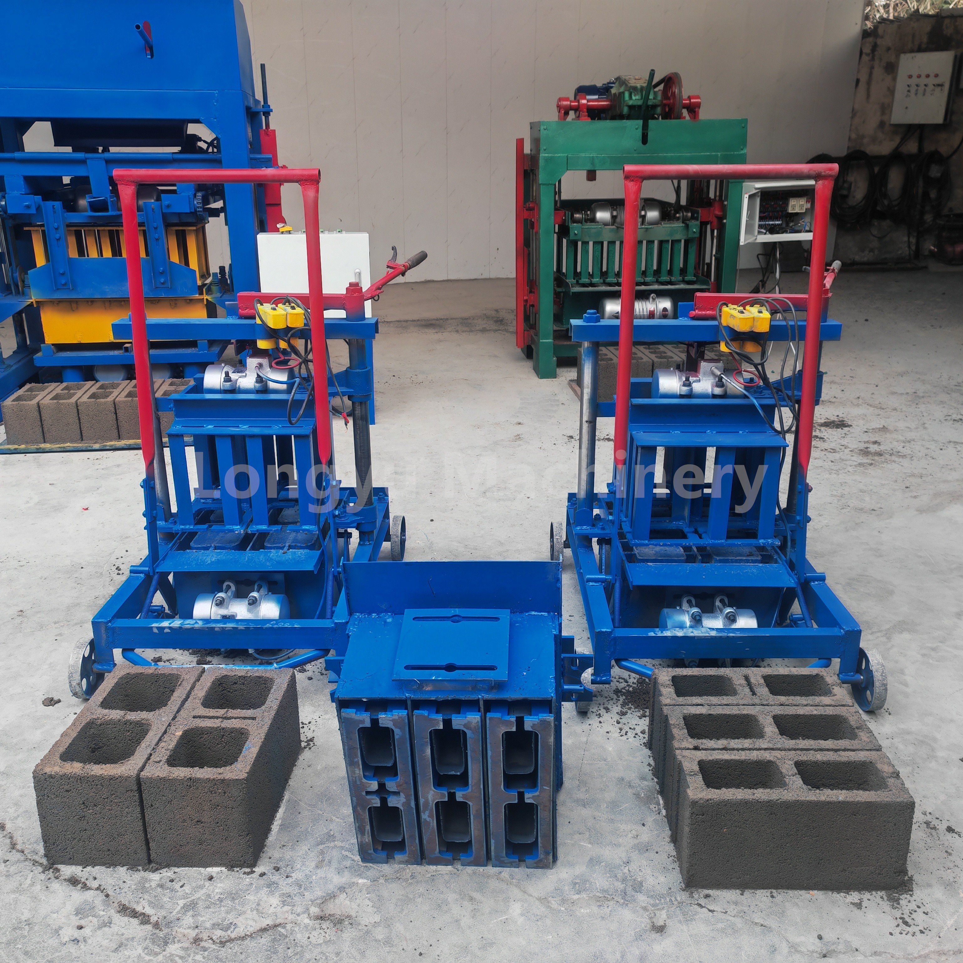 2-45 small brick making machine Construction works Cement Brick Block Making Machine