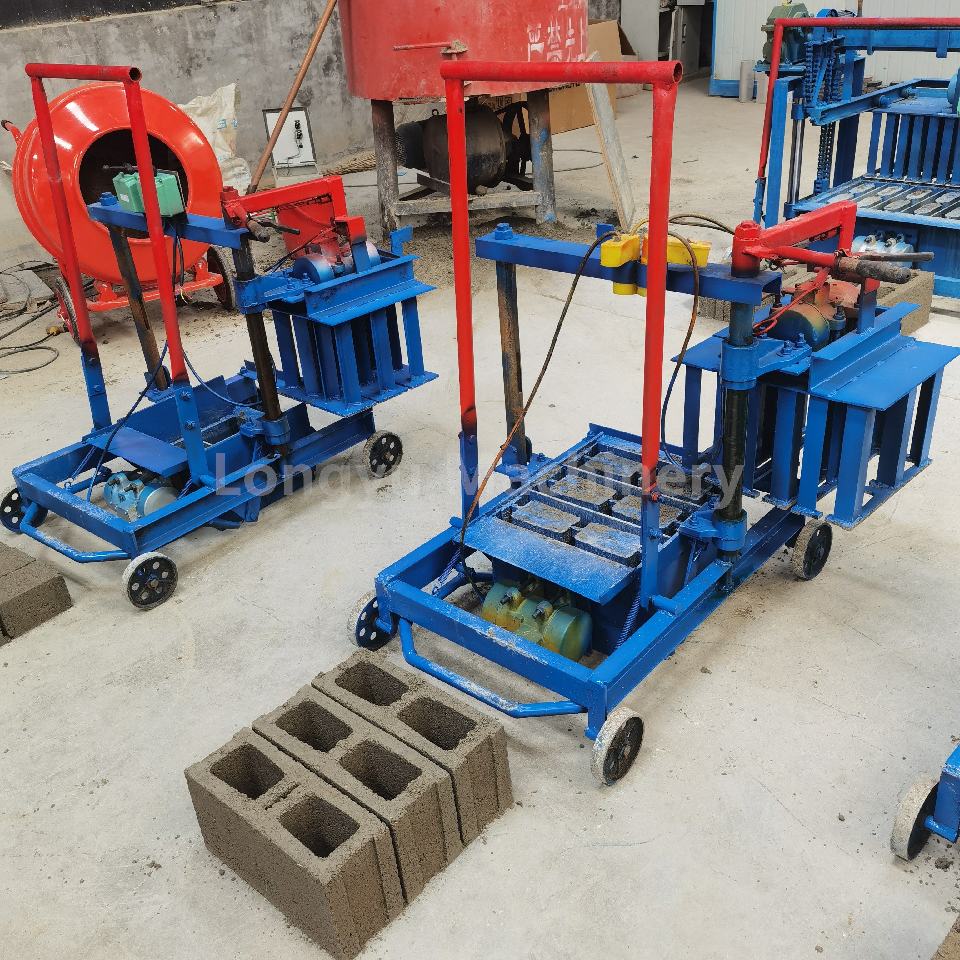 2-45 small brick making machine Construction works Cement Brick Block Making Machine