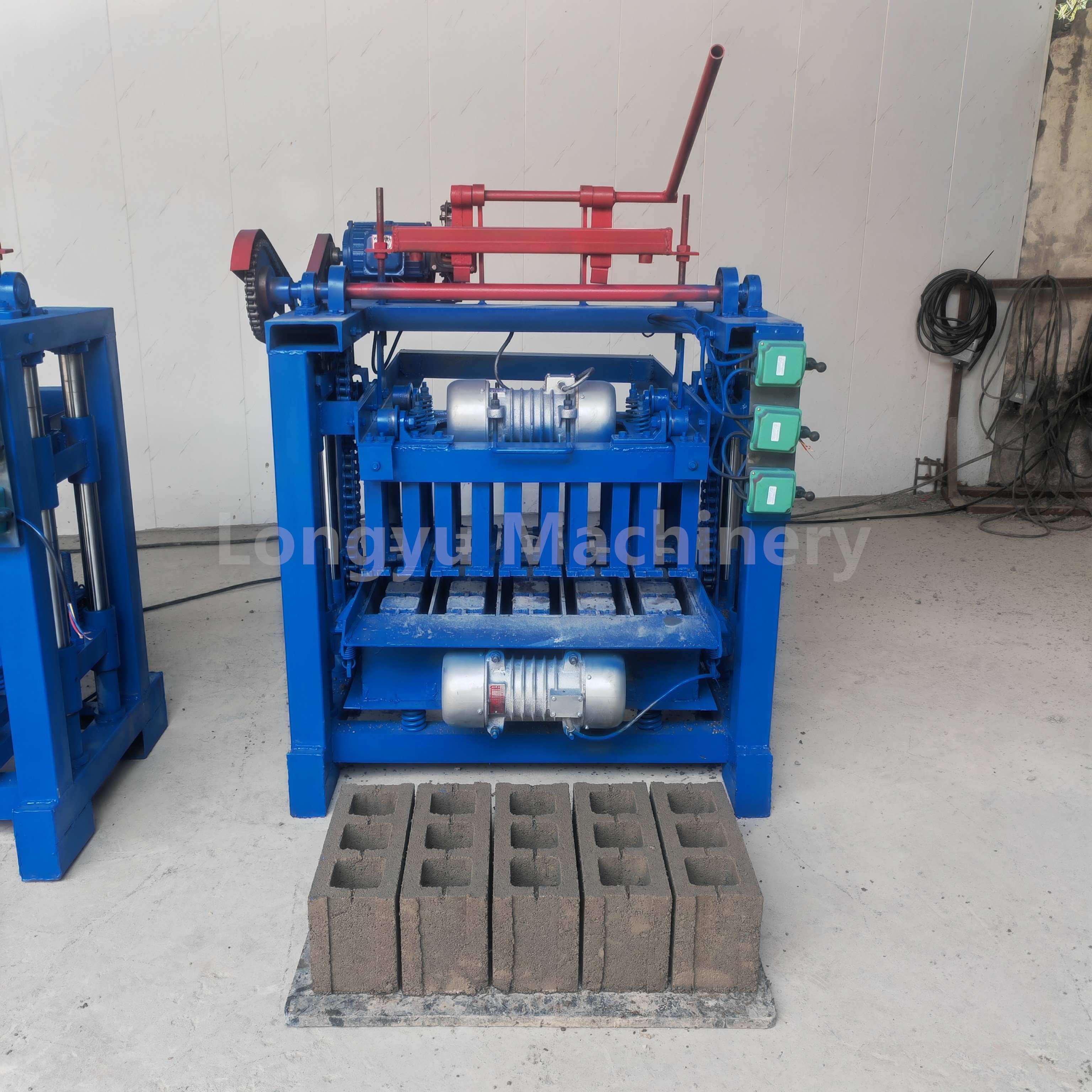 Hollow sand paving laying moulding cement Concrete brick block making machine price