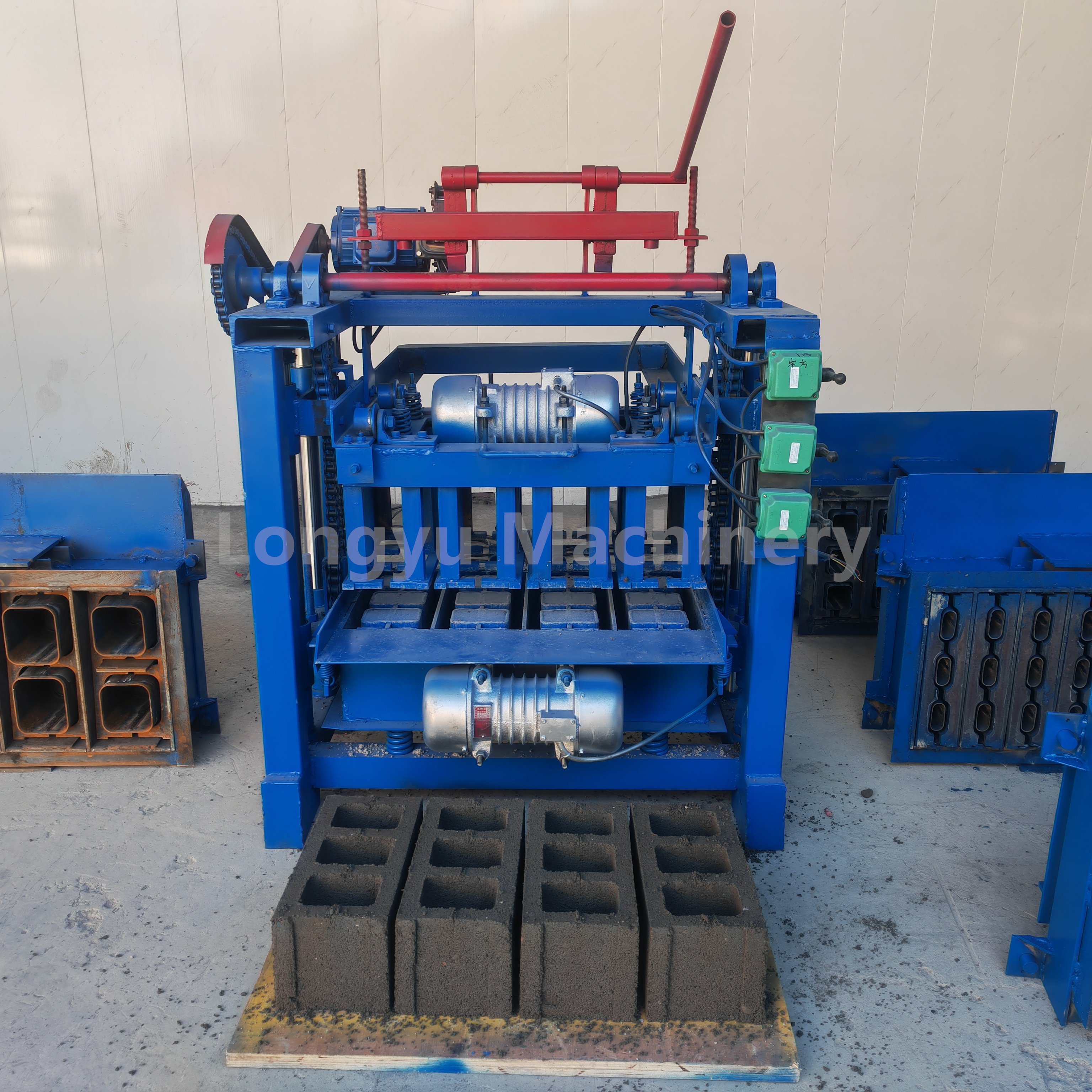 Hollow sand paving laying moulding cement Concrete brick block making machine price