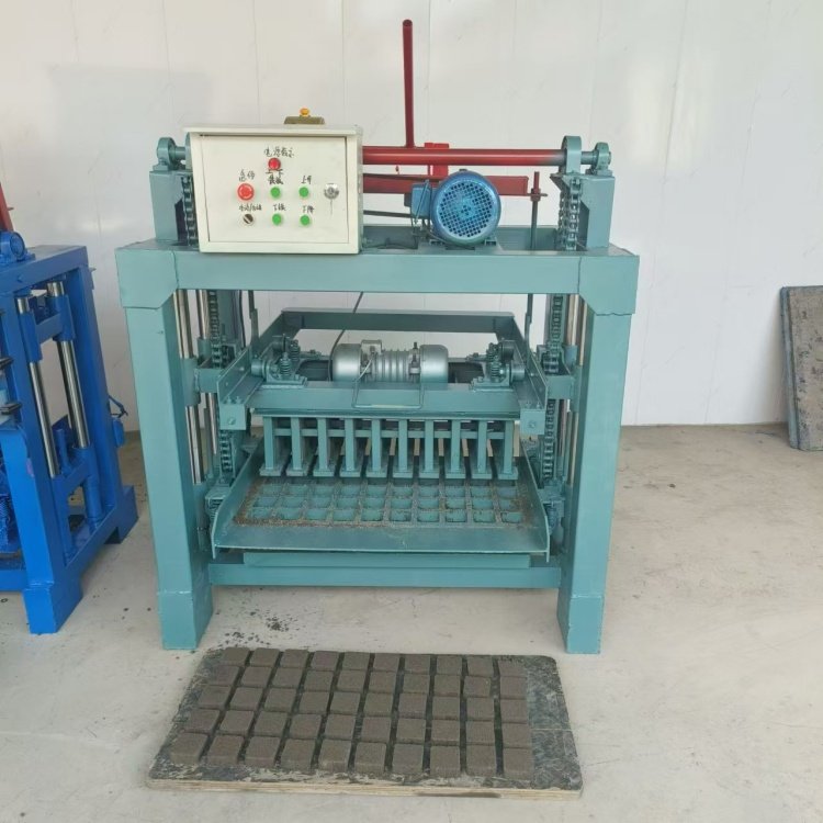 Fully automatic interlocking vibration cement brick making machine 4-35B hollow block machine