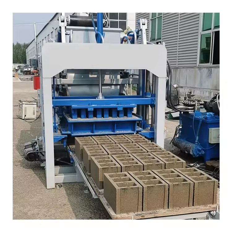 QT4-15 cement making machines fully automatic cement block bricks making machine brick machine price