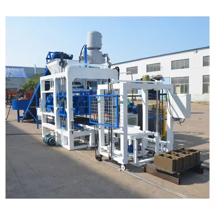 QT4-15 cement making machines fully automatic cement block bricks making machine brick machine price