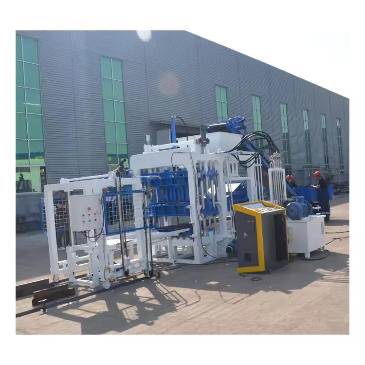 QT4-15 cement making machines fully automatic cement block bricks making machine brick machine price