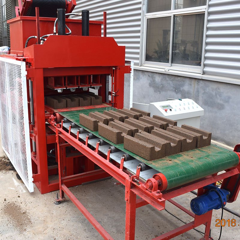 ZEYU Factory Manufacture Easy To Operate 4-10 Fully Automatic Ecological Mud Clay Interlocking Brick Making Machine
