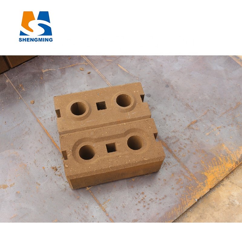 SHM1-40 hand press interlocking clay block brick making machine in Kenya
