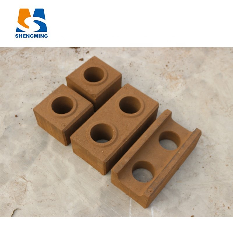 SHM1-40 hand press interlocking clay block brick making machine in Kenya