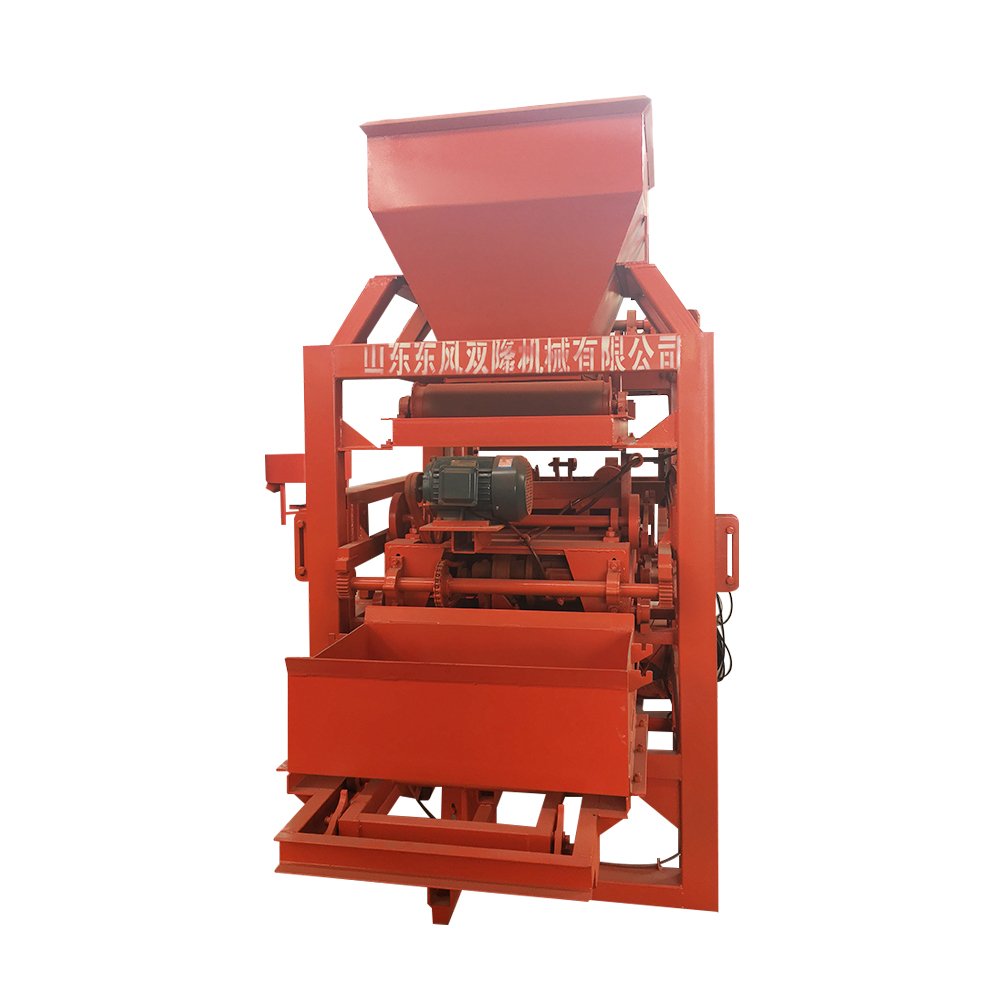 Cinder Block Making Machines QT4-25 Brick Making Machinery From Factory Dong Feng Fully Automatic Concrete Block Machine