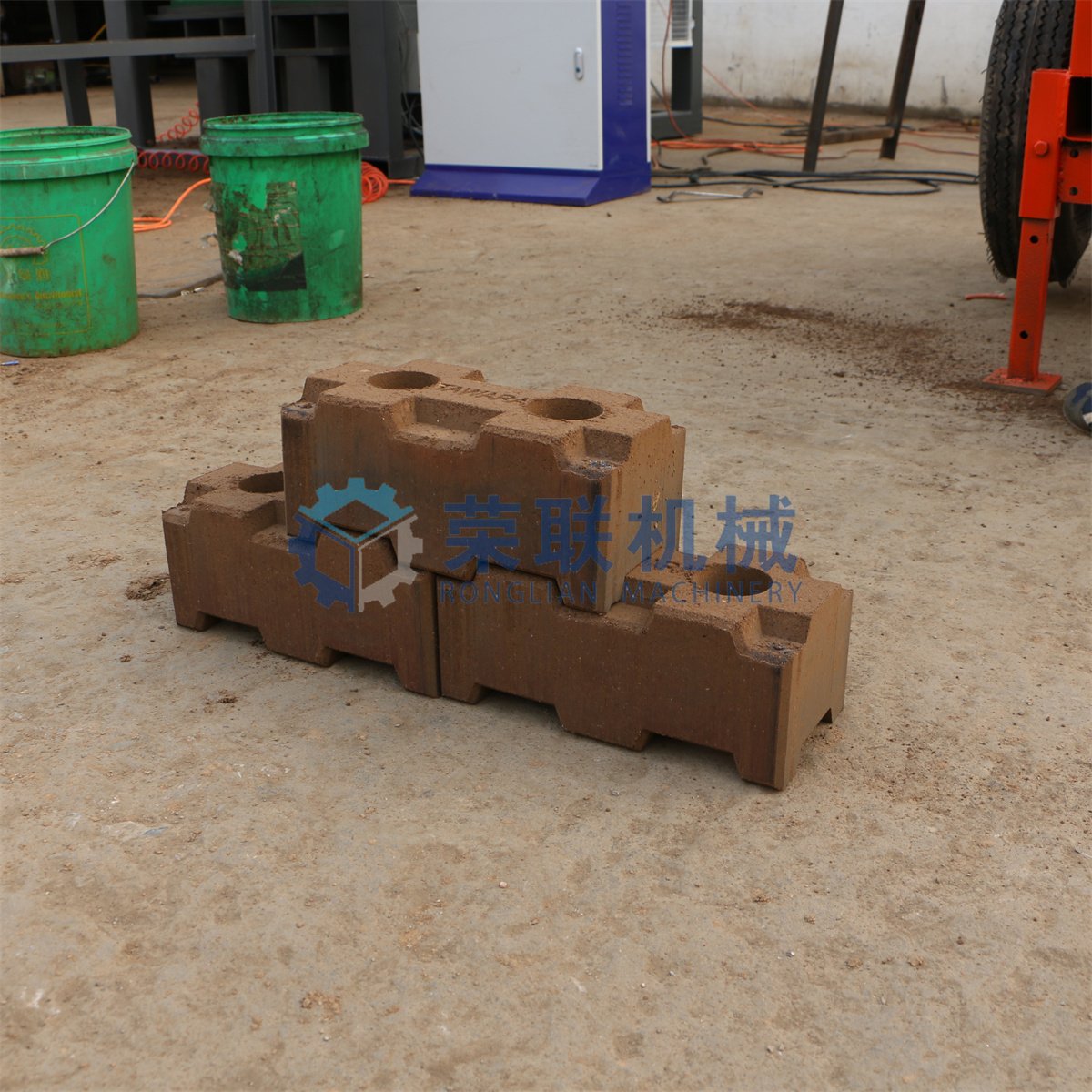 earth brick machine RL2-20 Semi-automatic Clay Brick Making Machine