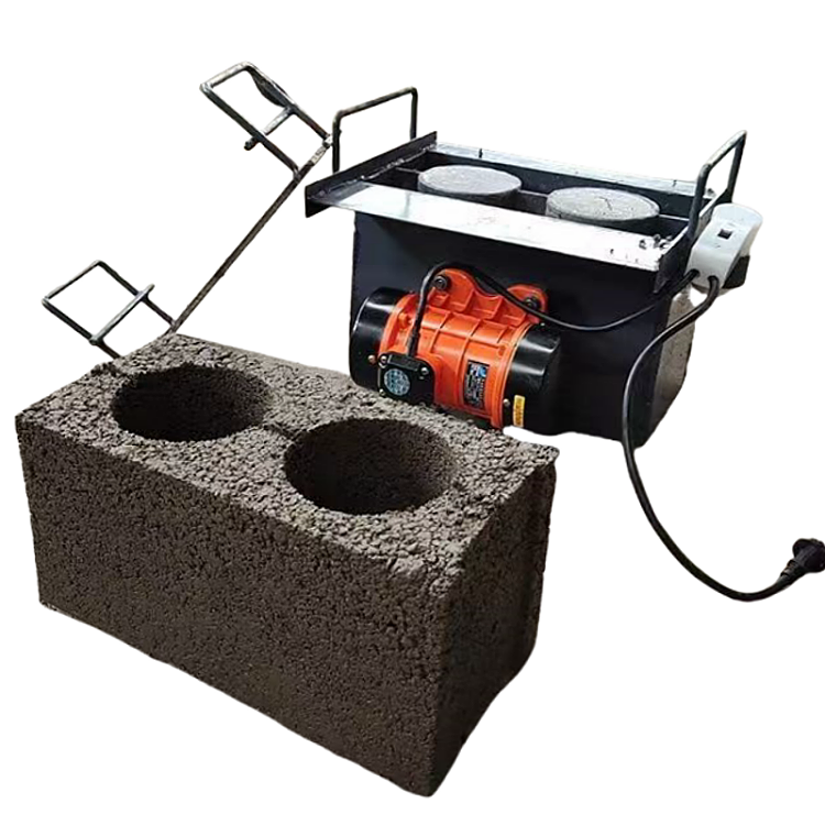 With motor without motor small manual clay cement brick block making machine brick making machine mold