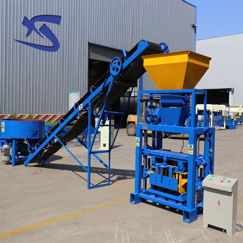 Low cost QT40-1 semi automatic cement brick making machine/hollow block machine for sale