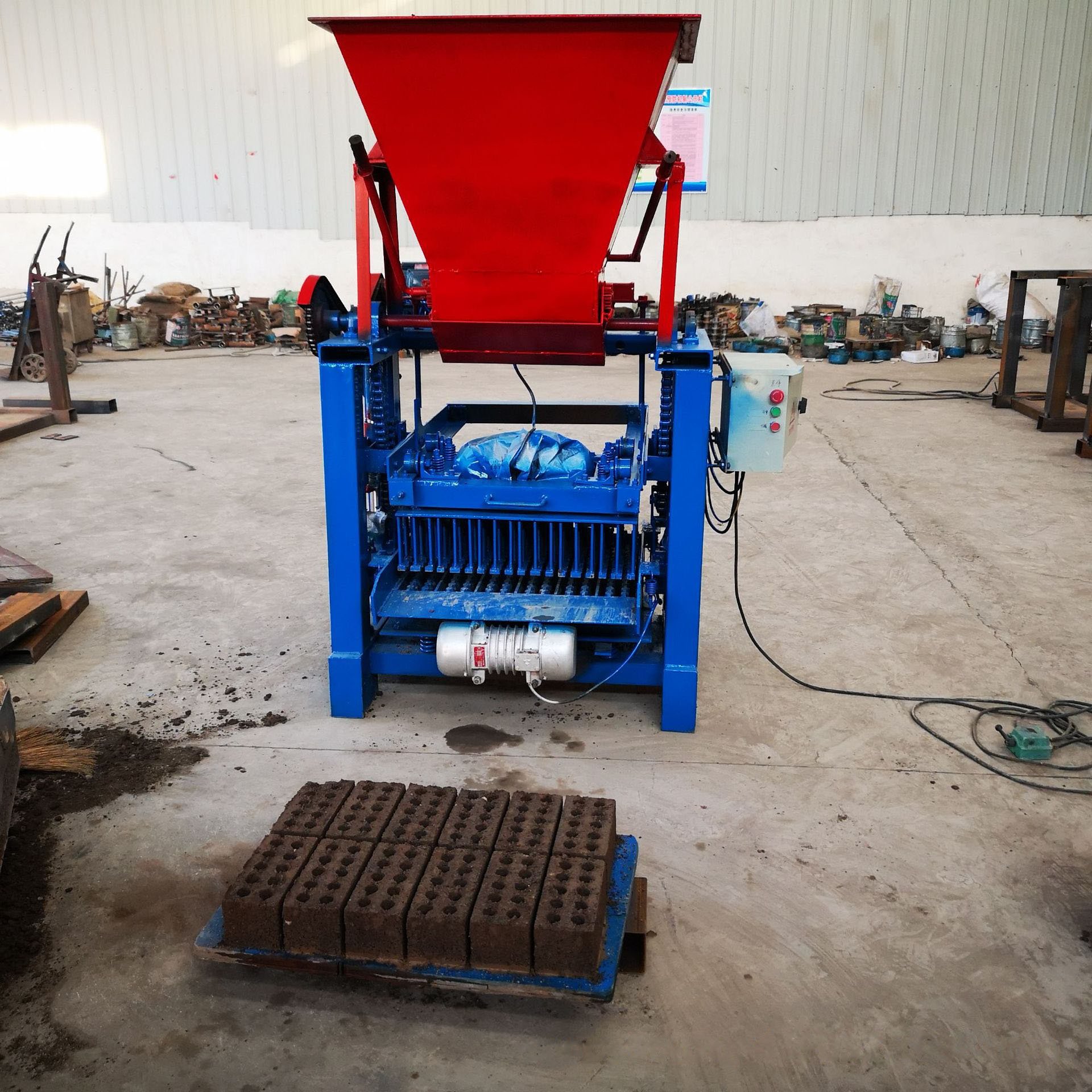 Paver brick machine block making machine concrete brick making machine