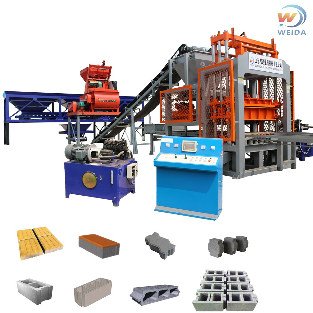 Small Project Brick Maker Building House In Stock Qt40-1 Concrete Paver Block Brick Making Machine Price
