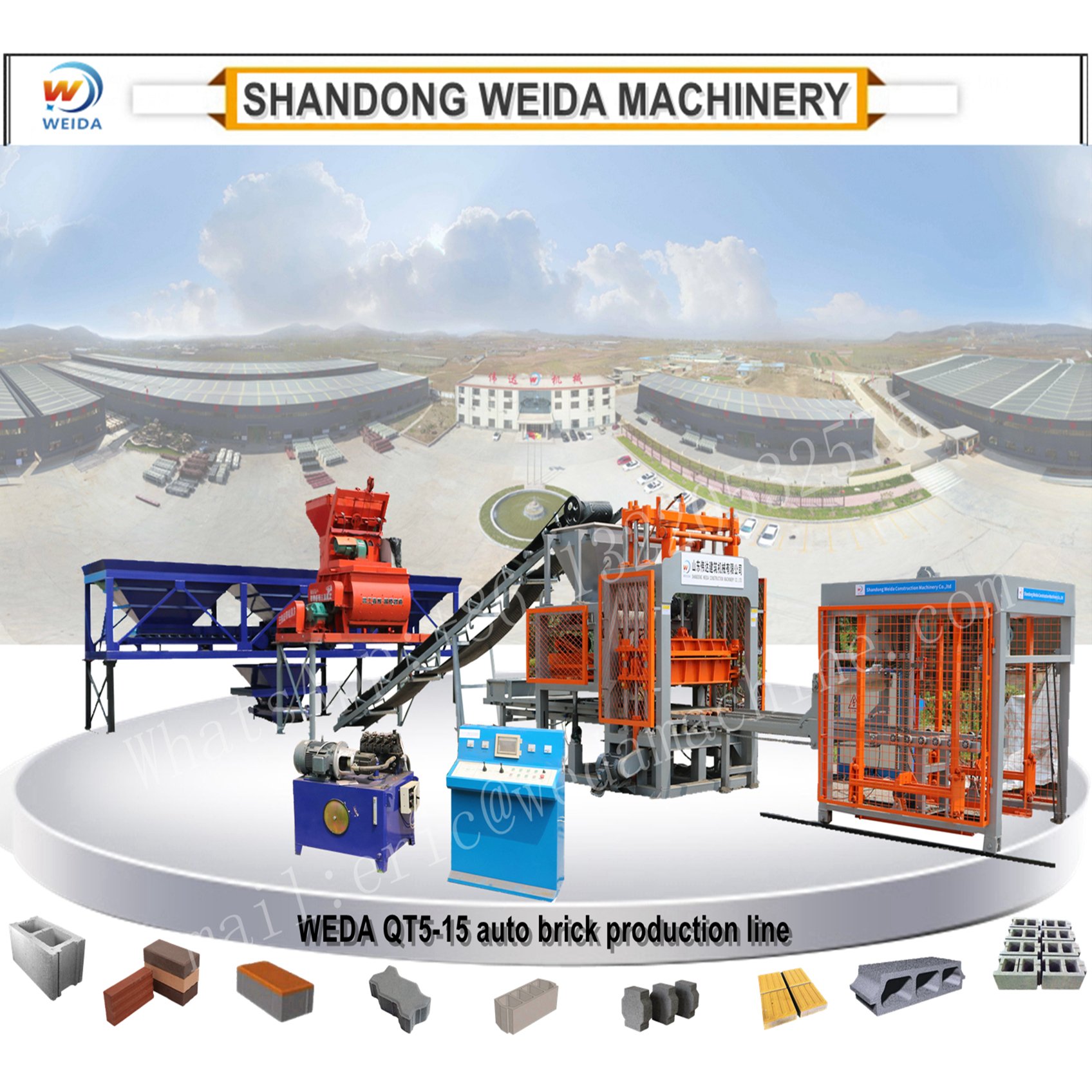 Small Project Brick Maker Building House In Stock Qt40-1 Concrete Paver Block Brick Making Machine Price